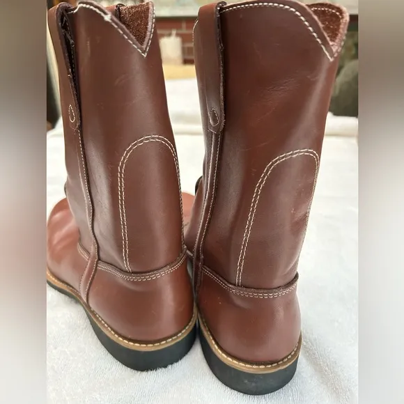 VTG ANSI Z41 Leather Mens Boots. 8s. American National Standards Institute aprvd