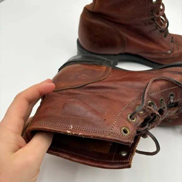 VTG Avirex Men’s 9 Brown Leather Lace Up Boots