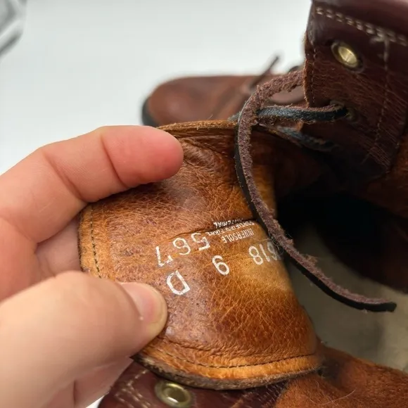 VTG Avirex Men’s 9 Brown Leather Lace Up Boots