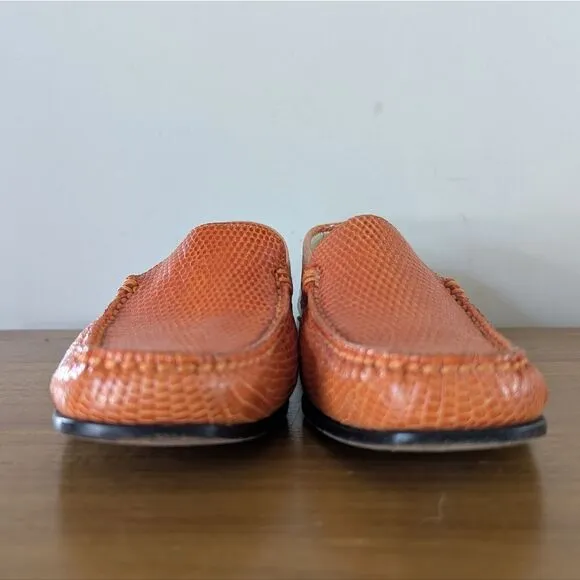 VTG Tod's Textured Leather Loafers Luxury Preppy Academia Countryside Coastal 5