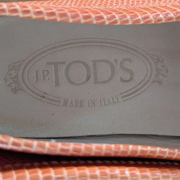 VTG Tod's Textured Leather Loafers Luxury Preppy Academia Countryside Coastal 5
