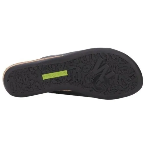 Walking Cradles Cam Womens 10.5 Medium Black  Flat  Slip On Sandals New