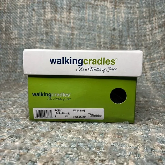 Walking Cradles Rory Padded Flats in Leopard/Black (Wide)