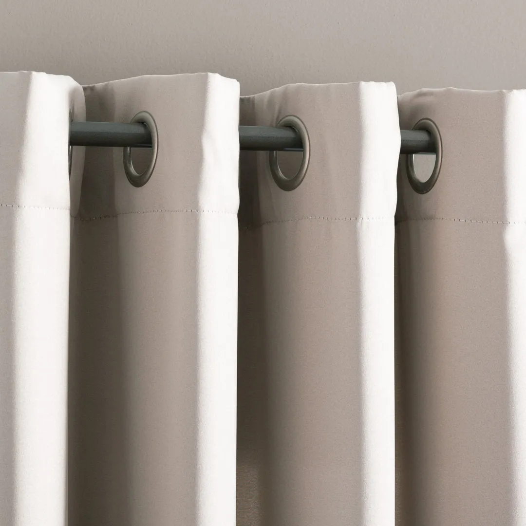Wayfair Basics Room Darkening Grommet Curtain Panel Wayfair Basics® Curtain Color: Stone Size per Panel: 54" W x 95" L