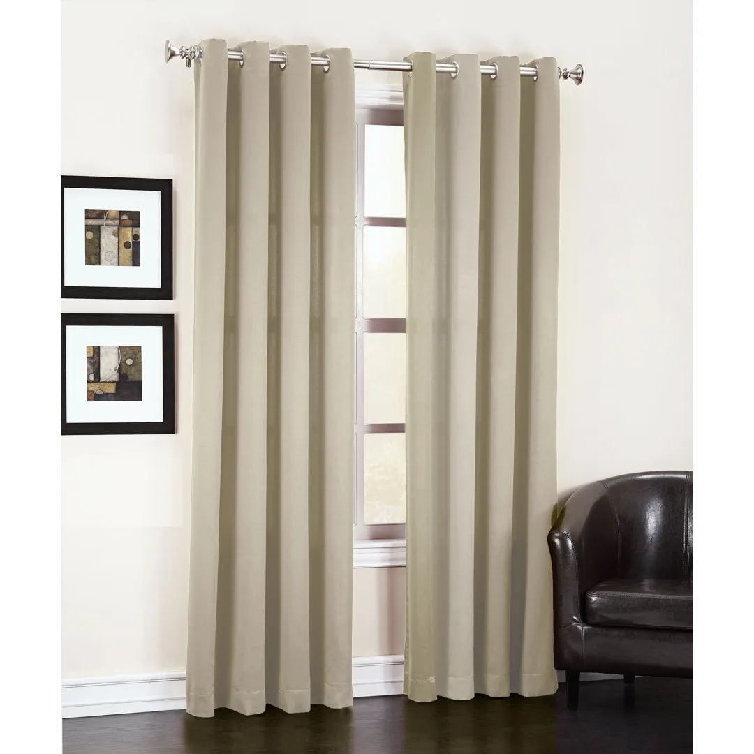 Wayfair Basics Room Darkening Grommet Curtain Panel Wayfair Basics® Curtain Color: Stone Size per Panel: 54" W x 95" L