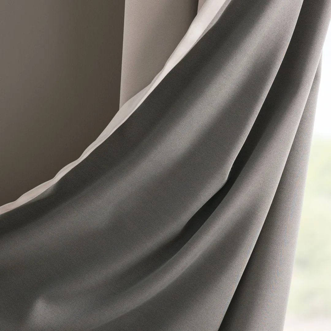Wayfair Basics Room Darkening Grommet Curtain Panel Wayfair Basics® Curtain Color: Stone Size per Panel: 54" W x 95" L