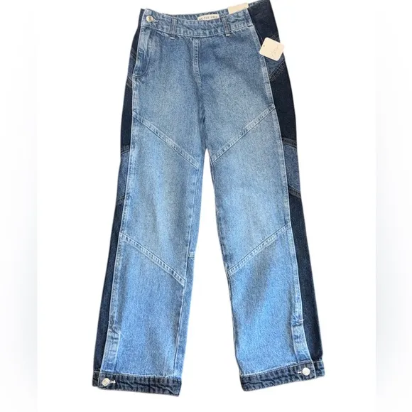 We The Free Moonlit Moto Slim Bootcut Jeans Sz 25 - NWT