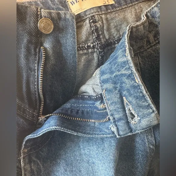 We The Free Moonlit Moto Slim Bootcut Jeans Sz 25 - NWT