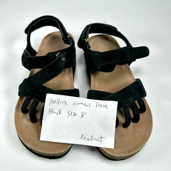 Wellrox Women’s Dune  Black Sandals