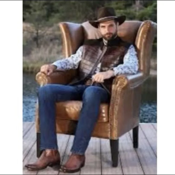 Western Cowboy Boots Brown Masterson Boot Co Mens