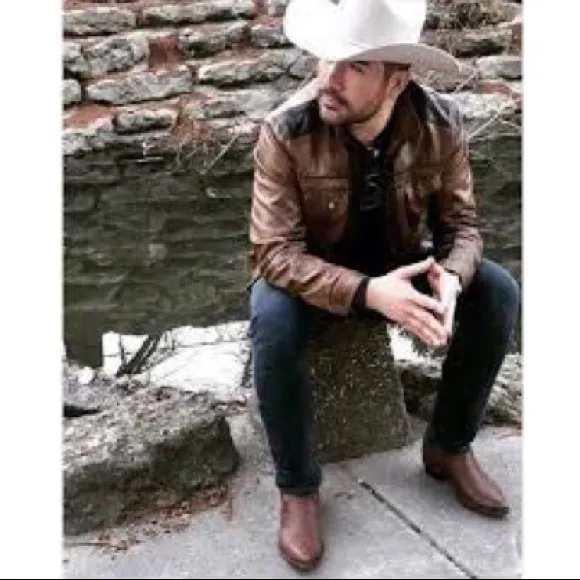 Western Cowboy Boots Brown Masterson Boot Co Mens