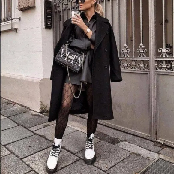 White Lace Up Platform Combat Boots