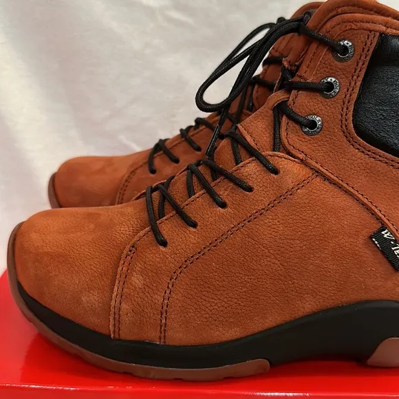 Wolky Leather Water-Resistant Lace-Up Ankle Boots - Ambient