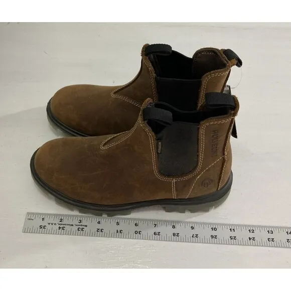 Wolverine Boots Womens Size 8 M Brown Leather Romeo Pull On W190027 Soft Toe