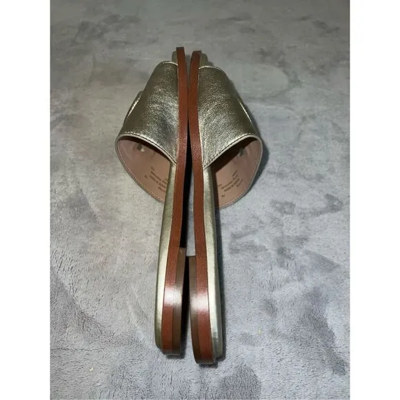 Woman's Cole Haan Flynn Logo Slide Sandals Mule Flats 7