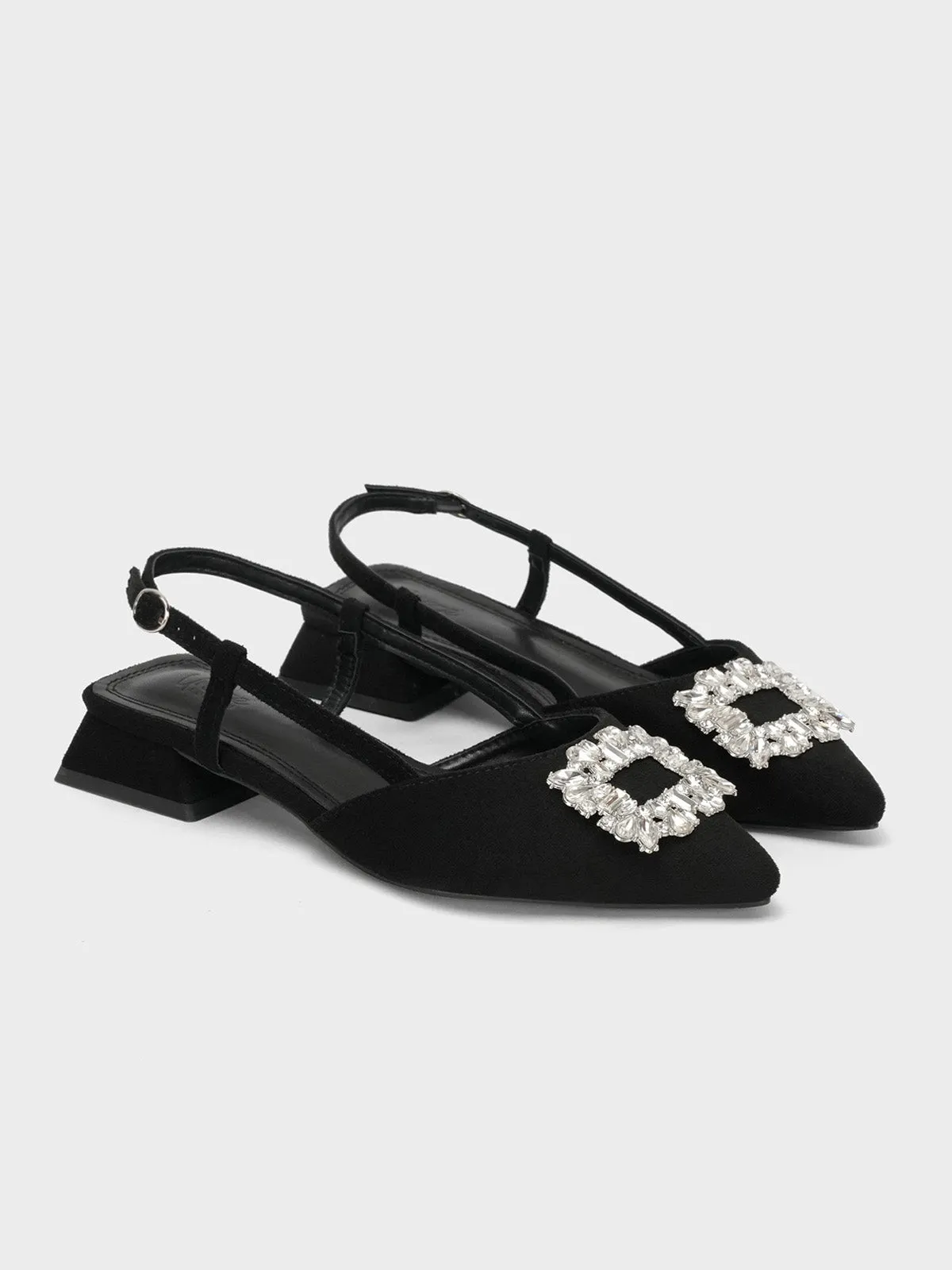 Women "KYOU" Pointy Back Strap Sandals