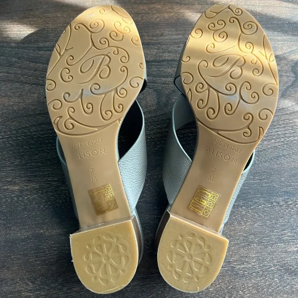Women’s Brighton Silver Medallion Alison Leather Sandals Size 7 NEW