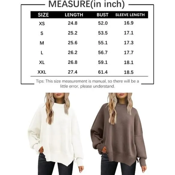 Women's Crewneck Batwing Sweater