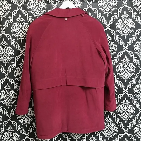 WOMENS FORECASTER BOSTON MAROON HEAVY WINTER COAT