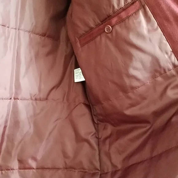 WOMENS FORECASTER BOSTON MAROON HEAVY WINTER COAT