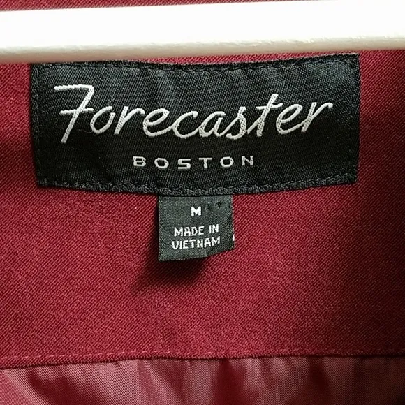 WOMENS FORECASTER BOSTON MAROON HEAVY WINTER COAT