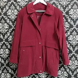 WOMENS FORECASTER BOSTON MAROON HEAVY WINTER COAT
