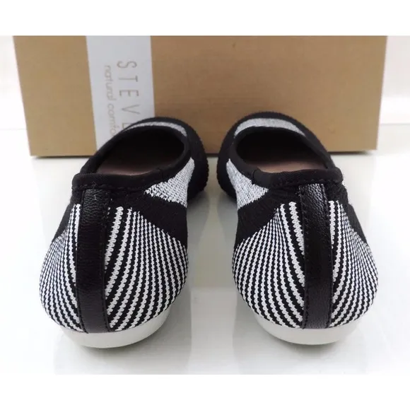 Women's Shoes Steven Natural Comfort Beck Slip on Ballet Flat Black Multi Size 7