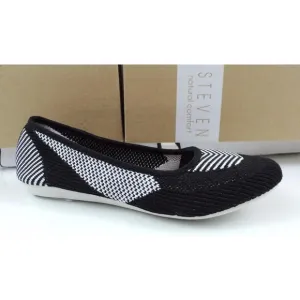Women's Shoes Steven Natural Comfort Beck Slip on Ballet Flat Black Multi Size 7