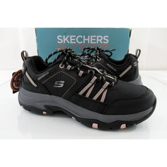 Women's Skechers Relaxed Fit Trego Drift In Outdoor Sneakers Black Size 8.5