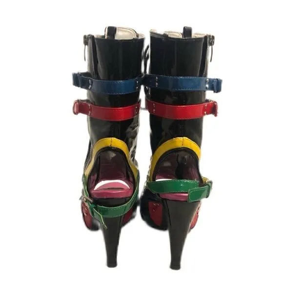 Y2K Zig Shoo statement 4” heel boots
