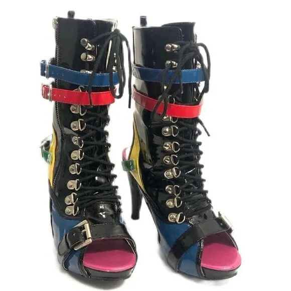 Y2K Zig Shoo statement 4” heel boots