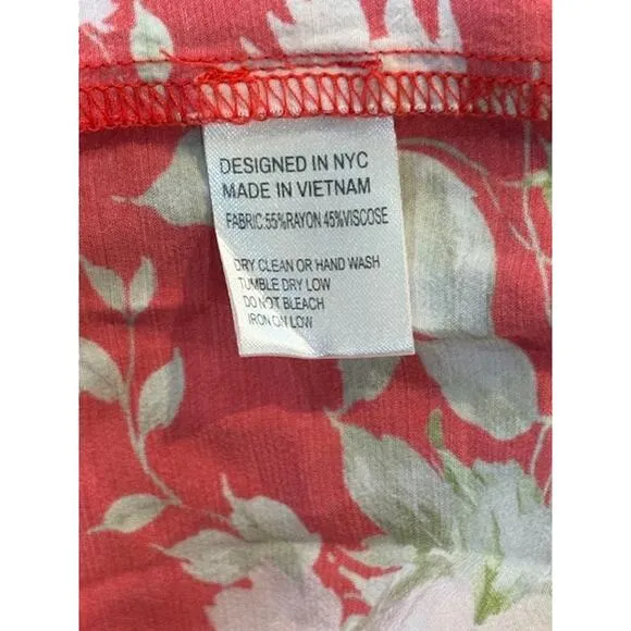 Yumi Kim “Malia” One Shoulder Tiered Dress in Flirty Floral Red – Size XS