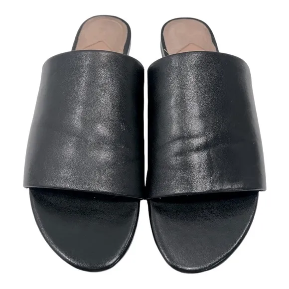 ZAC ZAC POSENViola Slide Sandals Black Leather woman’s size 6.5 M