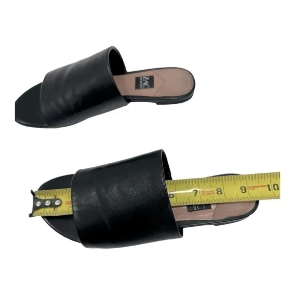 ZAC ZAC POSENViola Slide Sandals Black Leather woman’s size 6.5 M
