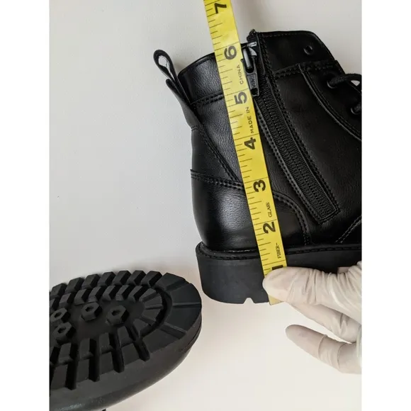 ZARA Black Lace up Boots Boy's Size 5