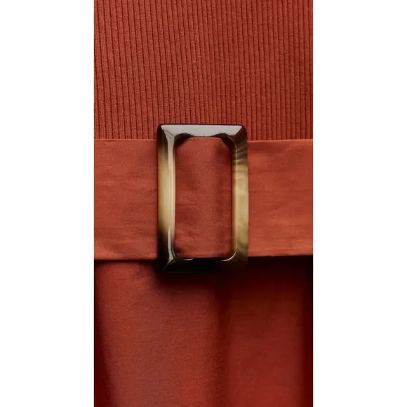Zara Combination Belted Dress Size S