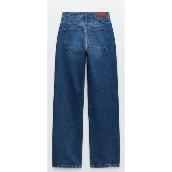 Zara Jewel BEADED JEANS  HIGH WAIST Blue