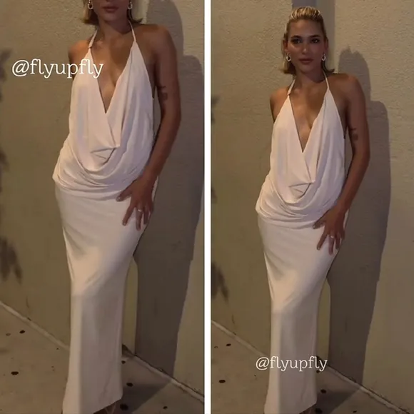 ZARA MIDI  HALTER DRESS